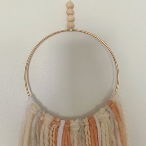 Handmade yarn boho wall hanging